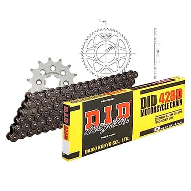 Kettensatz DID Stahl 428D / 132 Clipschloss für Yamaha MT- ABS YZF-R YZF R 125 ccm Bj. 2008-2018