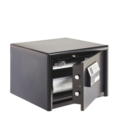BURG-WÄCHTER Möbeltresor mit elektronischem Zahlenschloss, Combi-Line, Sicherheitsstufe S2, Feuerschutz LFS 30 P, VdS-geprüft, 27 l, 55 kg, CL 420 E, Schwarz