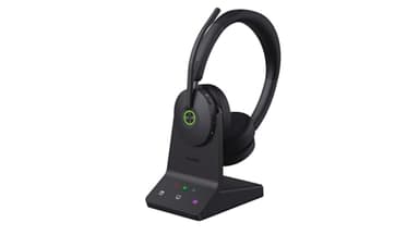 Yealink WH68 DECT & Bluetooth kabelloses Dual Headset | Microsoft Teams Zertifiziert | mit Workstation