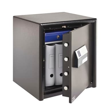 Burg-Wächter Möbeltresor mit elektronischem Zahlenschloss, Combi-Line, Sicherheitsstufe S2, Feuerschutz LFS 30 P, VdS-geprüft, 15 l, 44 kg, CL 440 E, Schwarz